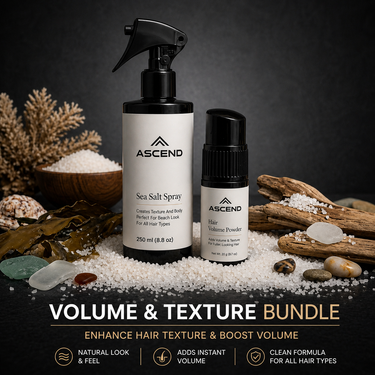 Hair Styling Bundle - Texture Powder & Sea Salt Spray